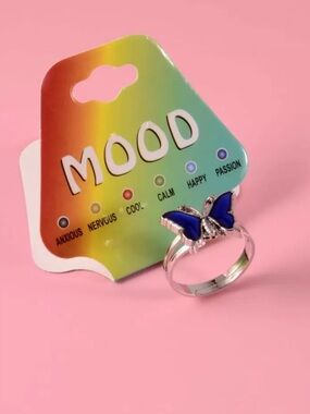 Blue Butterfly Mood Ring